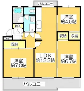 ヴィラナリー屋島5号棟【5階】の間取り