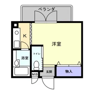 サンプラザ・ベビードール【3階】の間取り