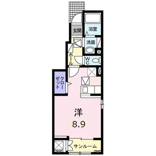 ル・ボヌール三木Ⅳ【1階】の間取り