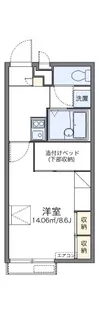 レオパレス富【202号室】の間取り