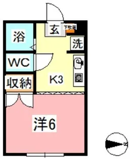 パルティール A【1階】の間取り