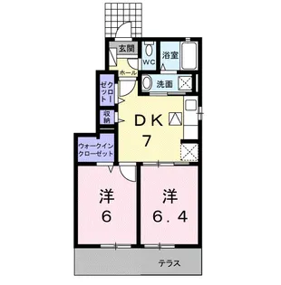 ピュア【1階】の間取り