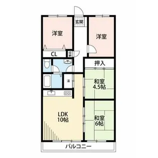 第2五福マンション【402号室】の間取り