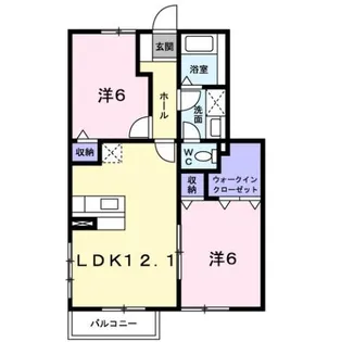グレイス・カーサB【1階】の間取り
