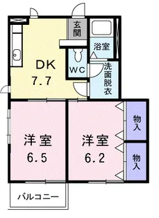 ハート・フォートC【1階】の間取り