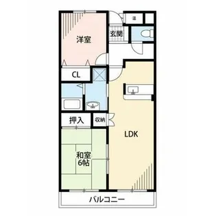 第3五福マンション【2階】の間取り