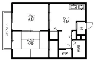 サンブライト【2階】の間取り