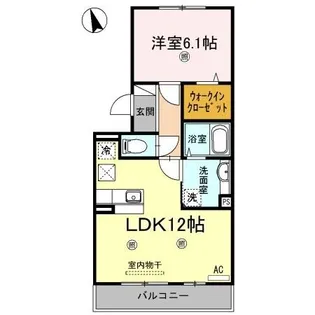 サンヒルズ伏石【1階】の間取り