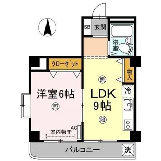 レジデンス板野【1階】の間取り
