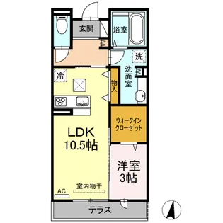 メゾン・ド・キャトルⅤ【1階】の間取り