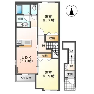 さくらパークⅡ【2階】の間取り