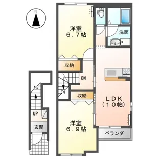 さくらパークⅡ【2階】の間取り