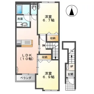 さくらパークⅡ【2階】の間取り