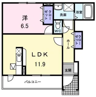 リヴィエール【1階】の間取り