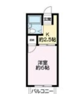 ハイネス能島【Ⅱ号室】の間取り