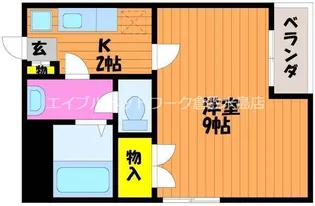 ロイヤルパレス西田【2階】の間取り
