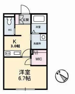 グランベレオ千代田【1階】の間取り