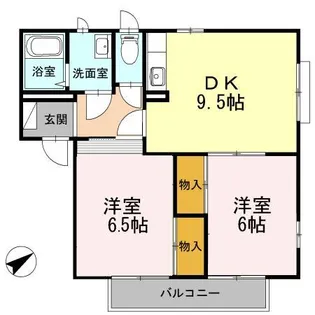 クリスタルガーデン【202号室】の間取り