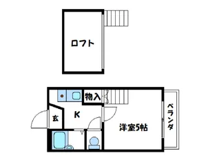 横広コーポ【105号室】の間取り