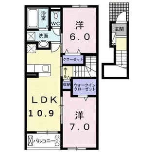クールメゾン江原【2階】の間取り