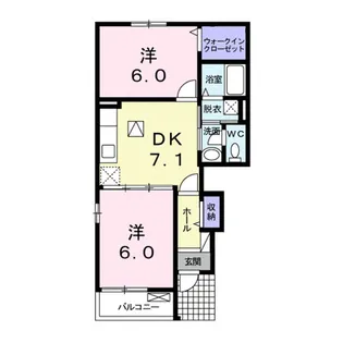 アストライア【1階】の間取り
