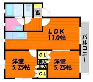シャレオ C【2階】の間取り