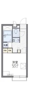 レオパレスピュア高松【206号室】の間取り