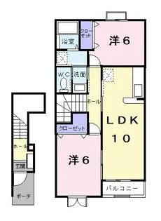 セレッソⅢ【2階】の間取り