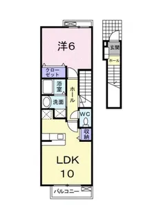 セレーノふくい 弐番館【2階】の間取り