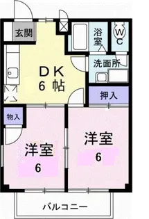 ミューズ松本 Ⅵ【1階】の間取り