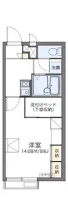 レオパレスルピナス高柳東町【206号室】の間取り