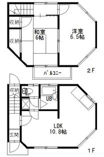 テラスハウスM’ s【103号室】の間取り