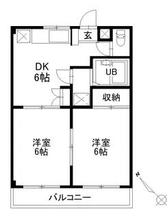 メゾンシンカイ【202号室】の間取り