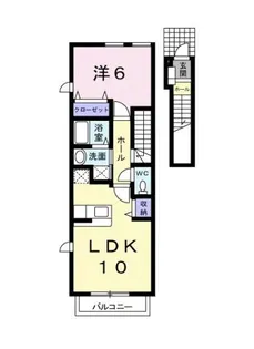 ベル・ソラージュⅠ【2階】の間取り