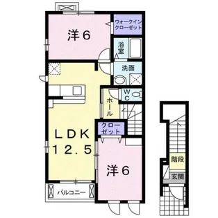 アダージョB【2階】の間取り