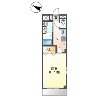 サンパティー【2階】の間取り