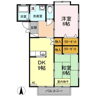 ラフィーネ C棟【1階】の間取り