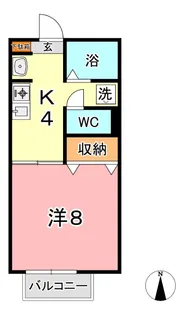 ニングル土倉 C【2階】の間取り