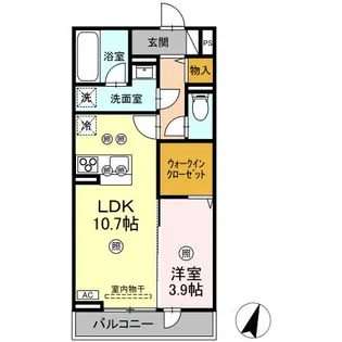 MK Wing BLD Ⅰ棟【306号室】の間取り