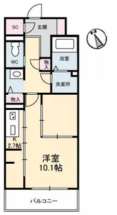 Urban Vista 中央町【2階】の間取り