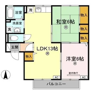 グランシャトー B棟【1階】の間取り