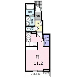 エクセラン太田【1階】の間取り