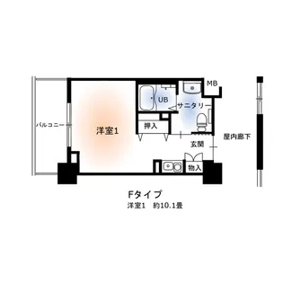 クレスト中府【506号室】の間取り