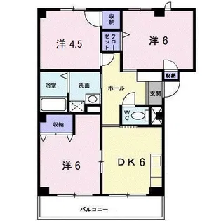 さくらマンションB【1階】の間取り