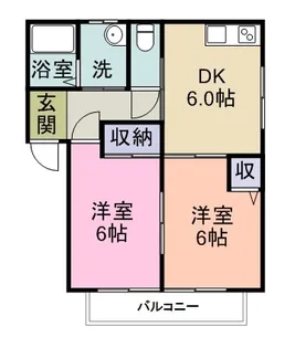 メゾンシーサイド【101号室】の間取り