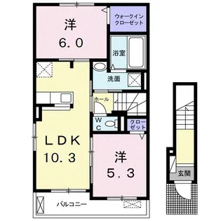リトルツリーフィールドⅢ【2階】の間取り