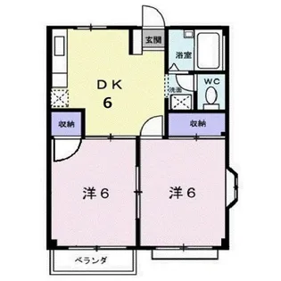エルディム千田A【1階】の間取り