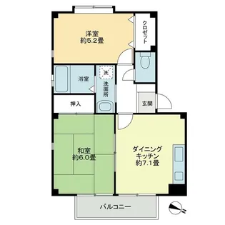 カーザ・クオーレ【2階】の間取り