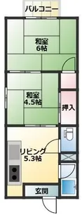 ニューエステート西本町【202号室】の間取り