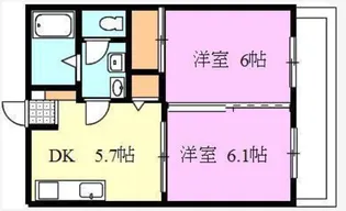 ネスティア太田【1階】の間取り